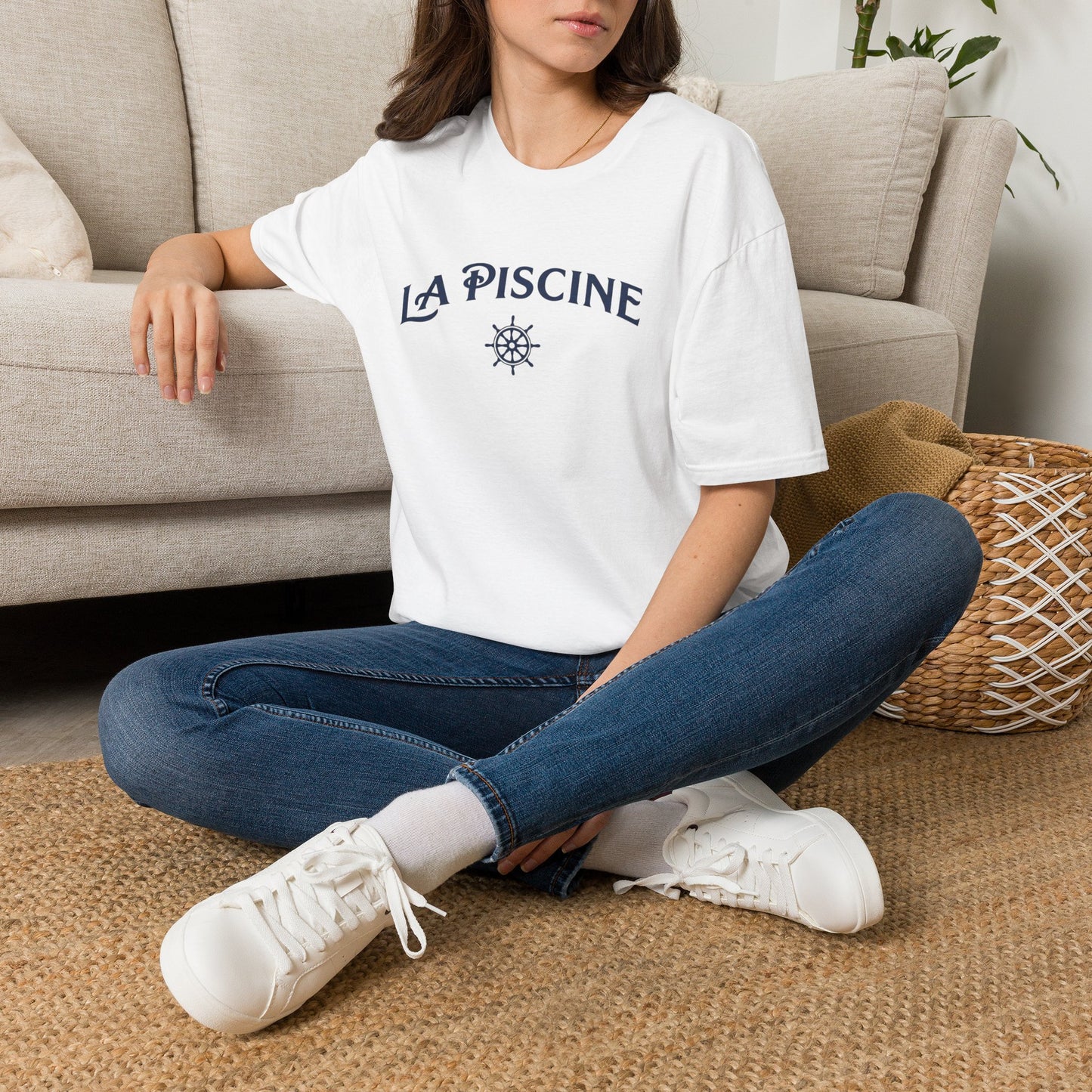 La Piscine Nautical T-Shirt — Coastal French Pool Tee