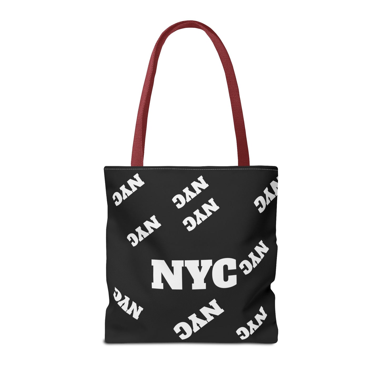 NYC Repeat Logo Tote Bag — Black City Graphic Tote