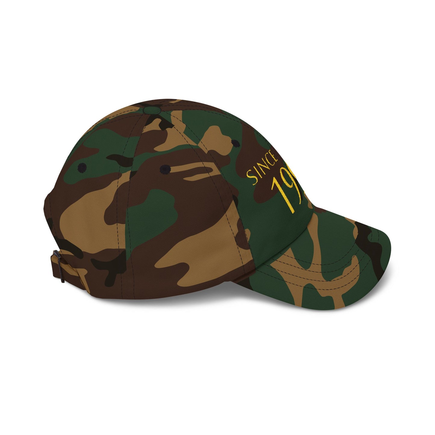 Personnalized Birth year Cap for gift  — Embroidered Gold Birthday cap