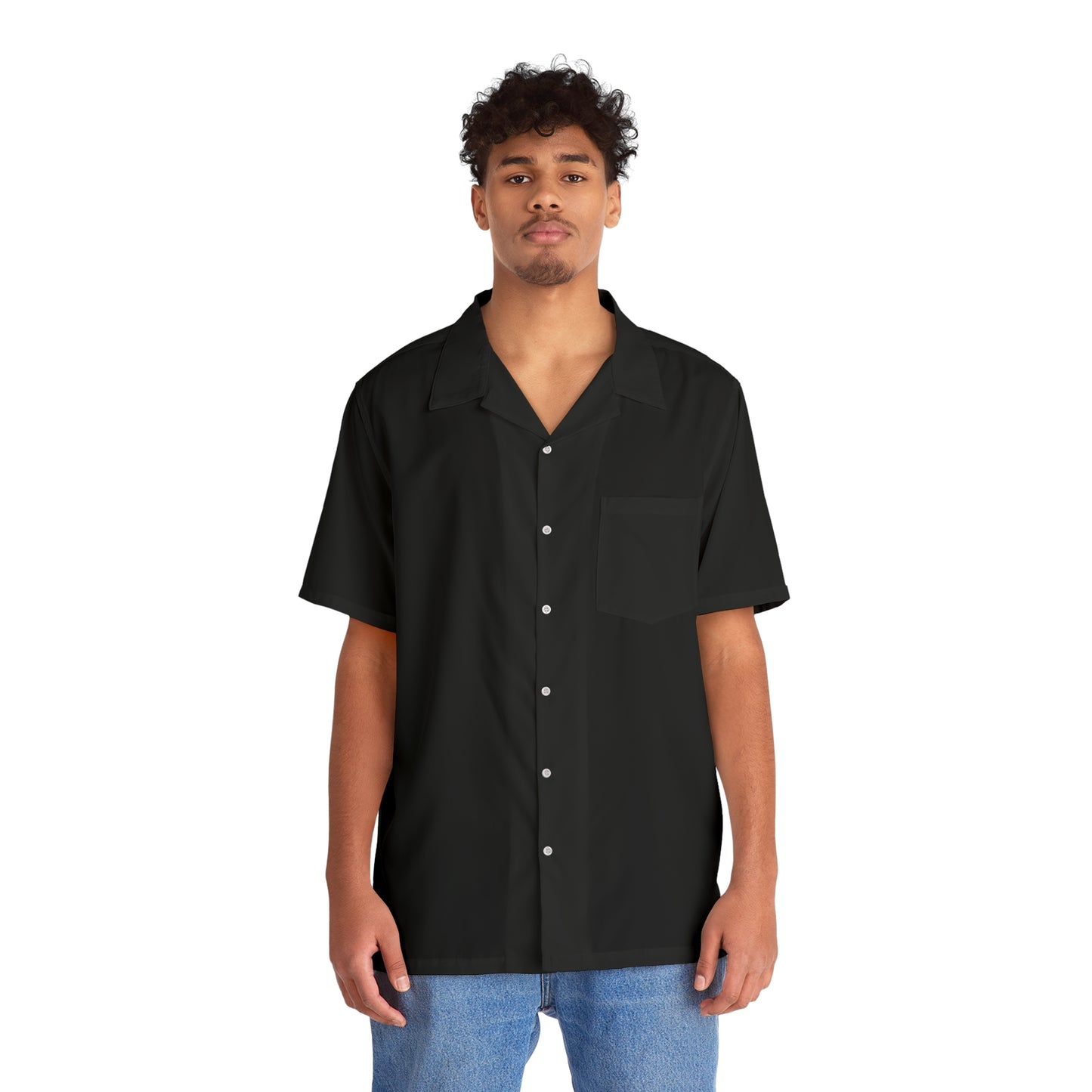 Chemise Hawaïenne noire personnalisable