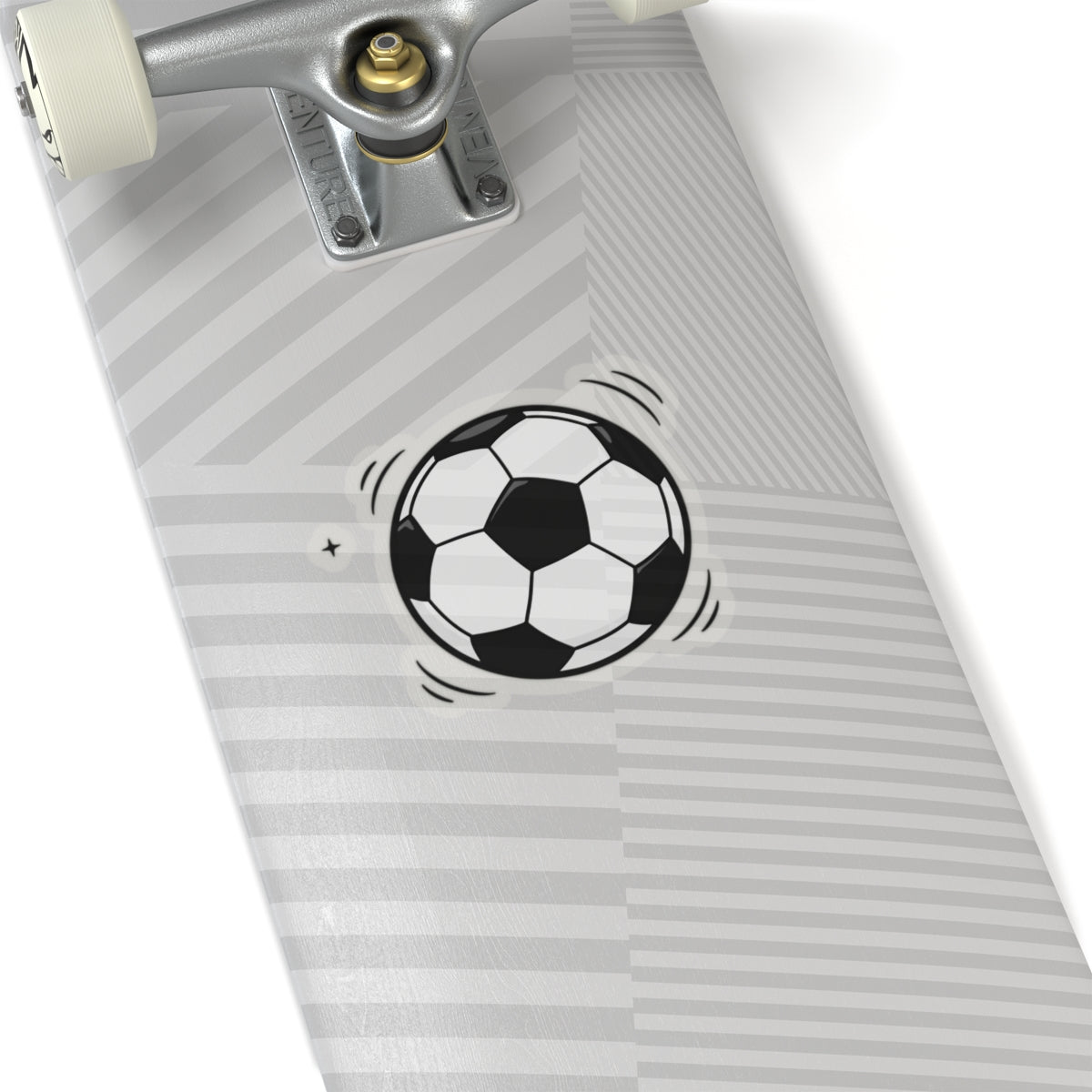 Soccer Ball Kiss-Cut Sticker — Mini Sports Decal for Laptops, Water Bottles & Gear