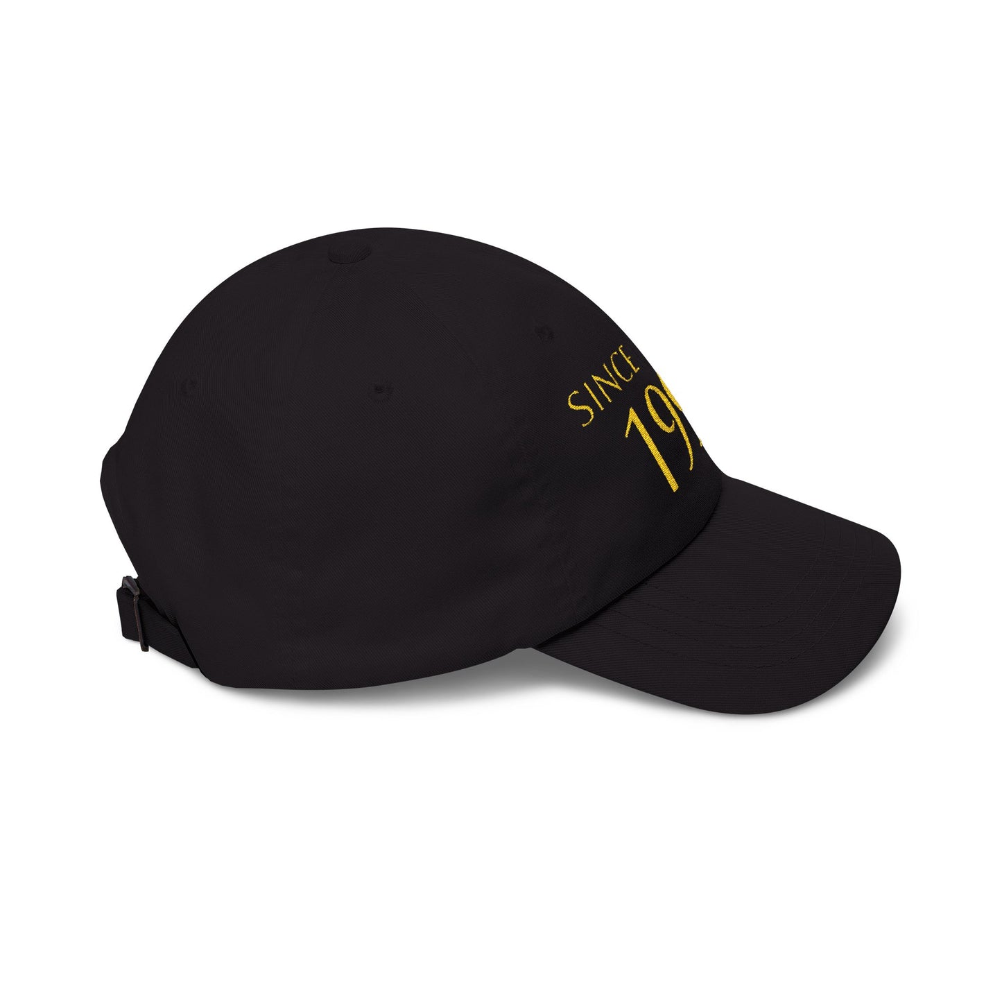 Personnalized Birth year Cap for gift  — Embroidered Gold Birthday cap