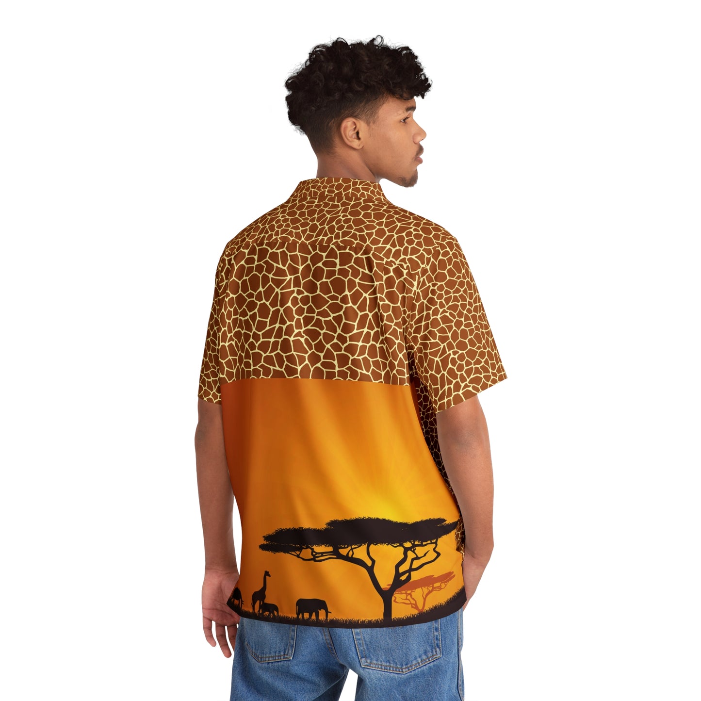 Chemise hawaïenne motif "Girafe" (édition limitée 1-999)