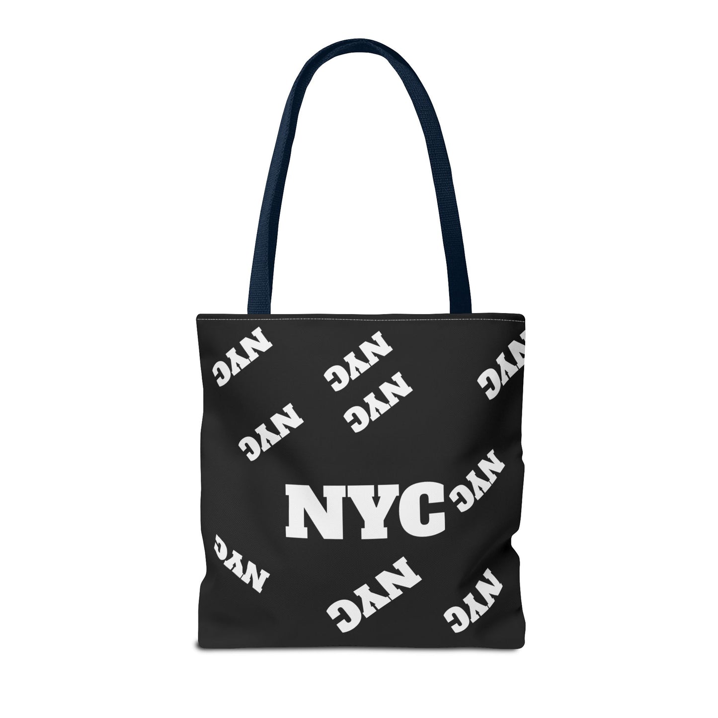NYC Repeat Logo Tote Bag — Black City Graphic Tote