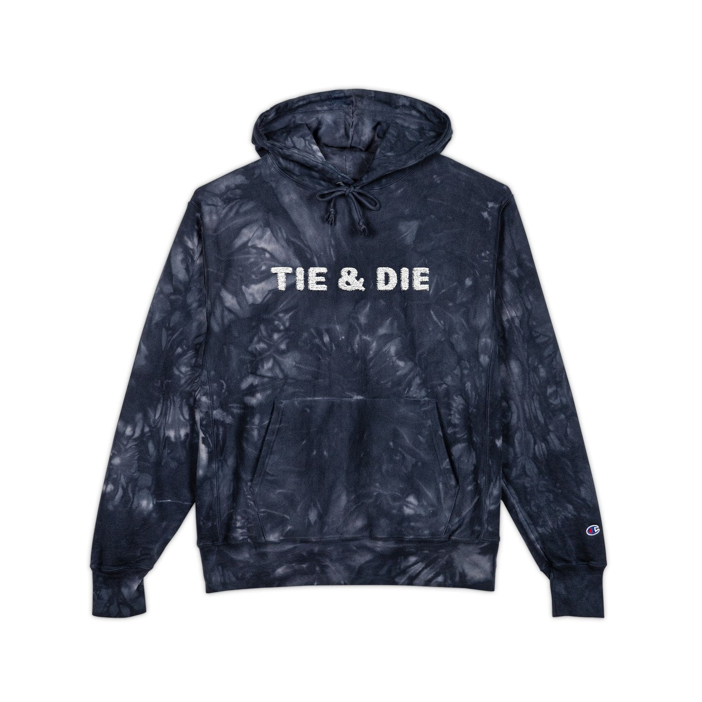 Tie & Die Embroidered Tie‑Dye Hoodie