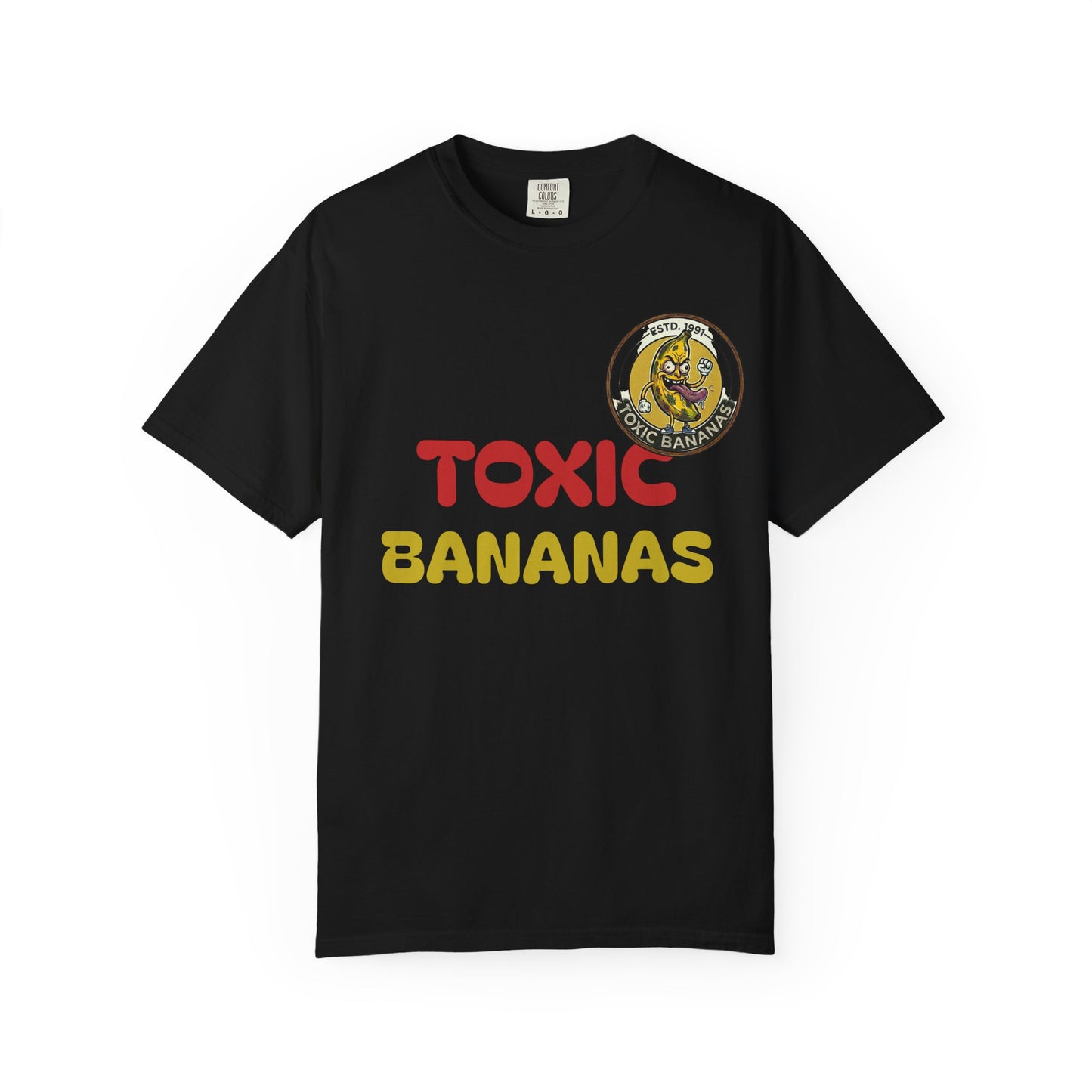 T-Shirt — "Toxic Bananas" Funny Graphic Tee (Retro Cartoon Bananas)