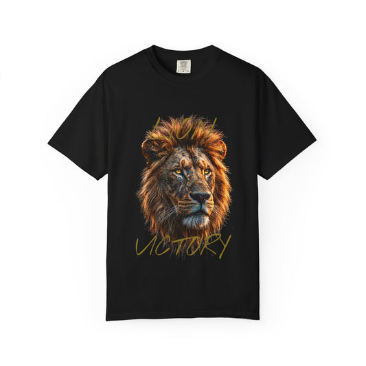 "Lion Victory" Graphic Tee, Bold Wildlife Shirt for Men & Women/ wild life lover gift