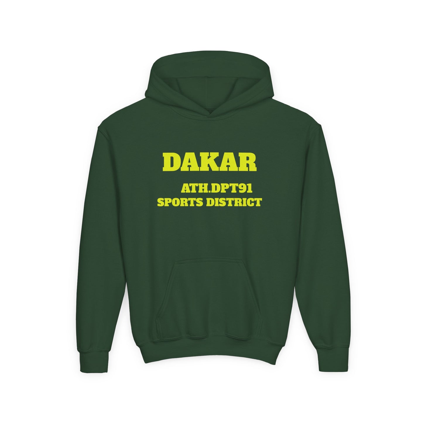 Youth Hoodie — Dakar All-Action Sports District Pullover with '91' Back Print