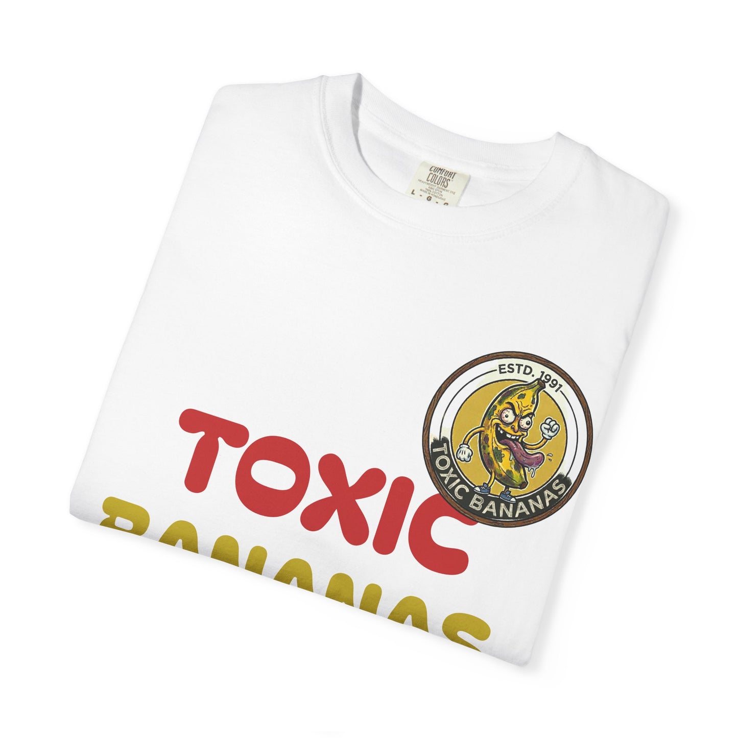 T-Shirt — "Toxic Bananas" Funny Graphic Tee (Retro Cartoon Bananas)