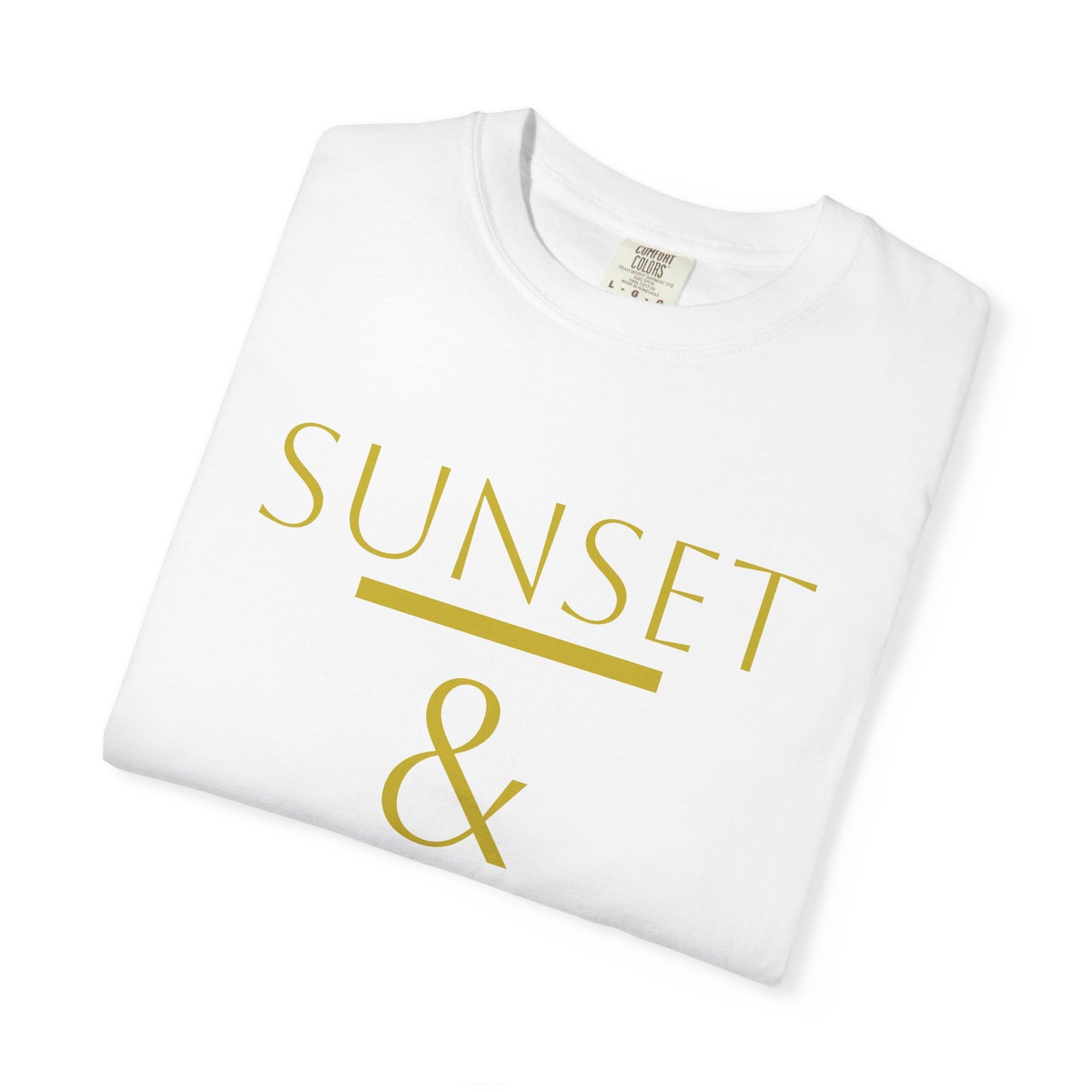 Sunset & Pineapple T‑Shirt — Tropical Beach Graphic Tee