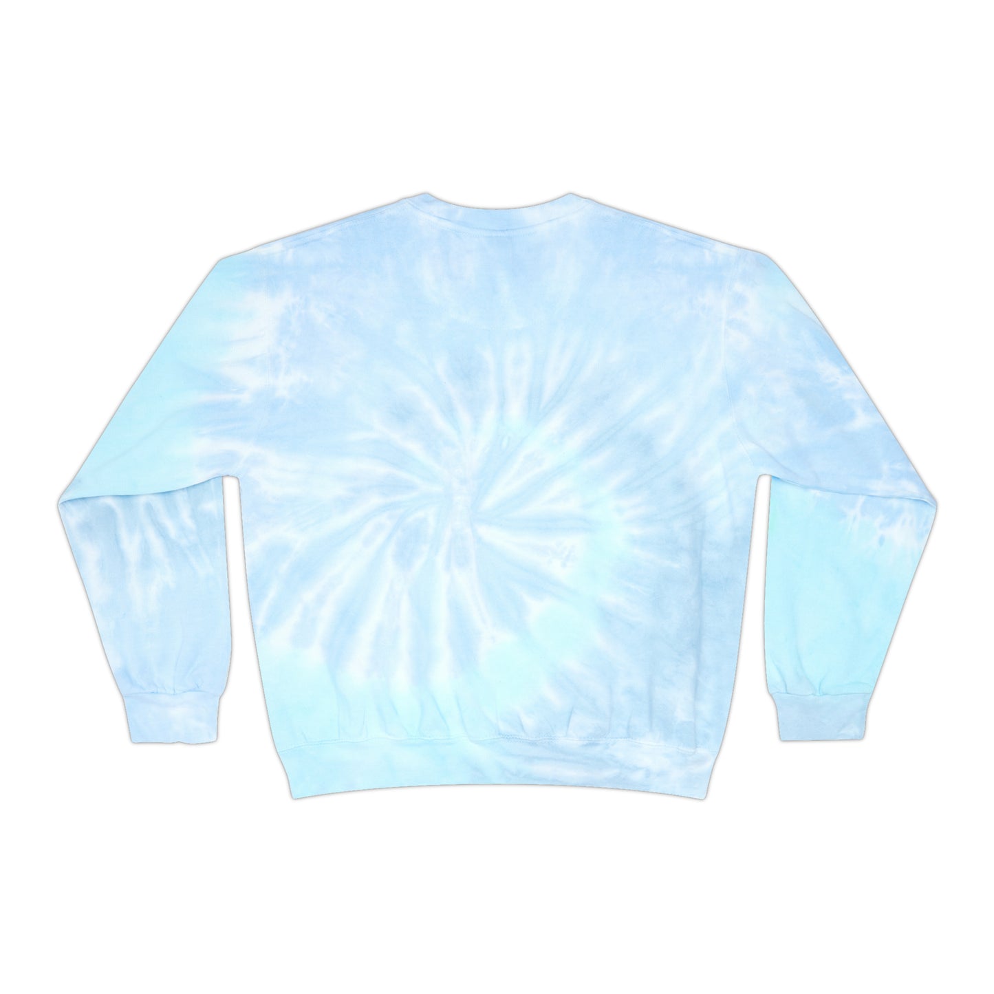 Sweatshirt Tie-Dye personnalisable Unisexe  bleu Design Dauphin.