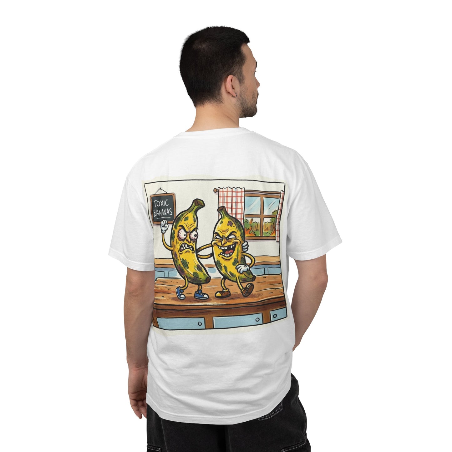 T-Shirt — "Toxic Bananas" Funny Graphic Tee (Retro Cartoon Bananas)