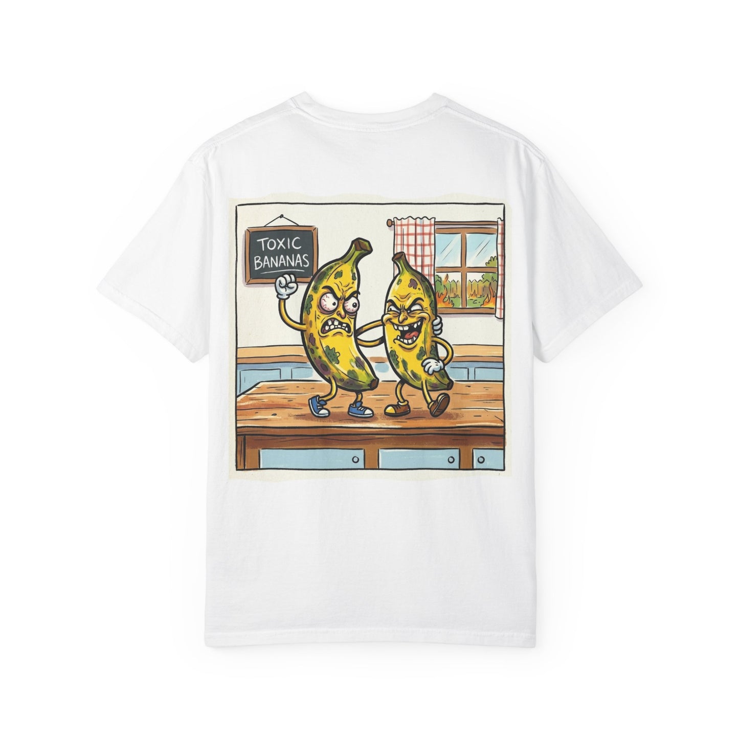 T-Shirt — "Toxic Bananas" Funny Graphic Tee (Retro Cartoon Bananas)