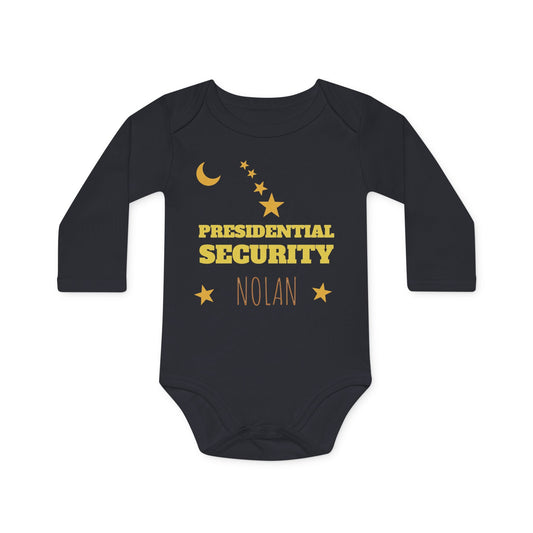 Personnalized Baby Bodysuit — Funny/Ironic Long-Sleeve Onesie