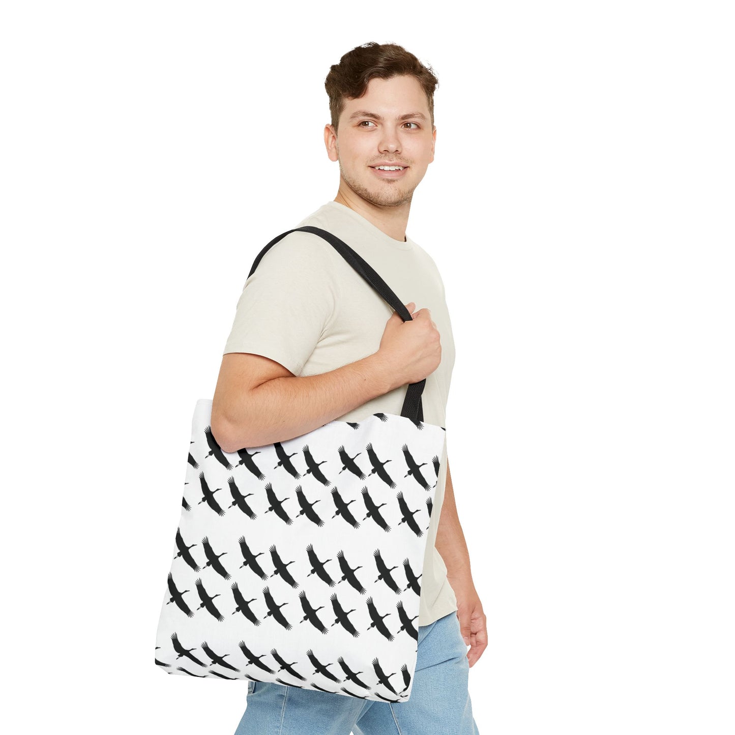Les Cygognes Tote Bag, Swan Tote Bag, Bird Lover Gift, Eco-Friendly Bag, Shopping Bag, Reusable Grocery Bag