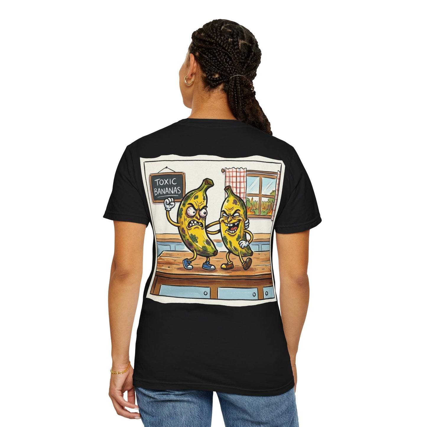 T-Shirt — "Toxic Bananas" Funny Graphic Tee (Retro Cartoon Bananas)