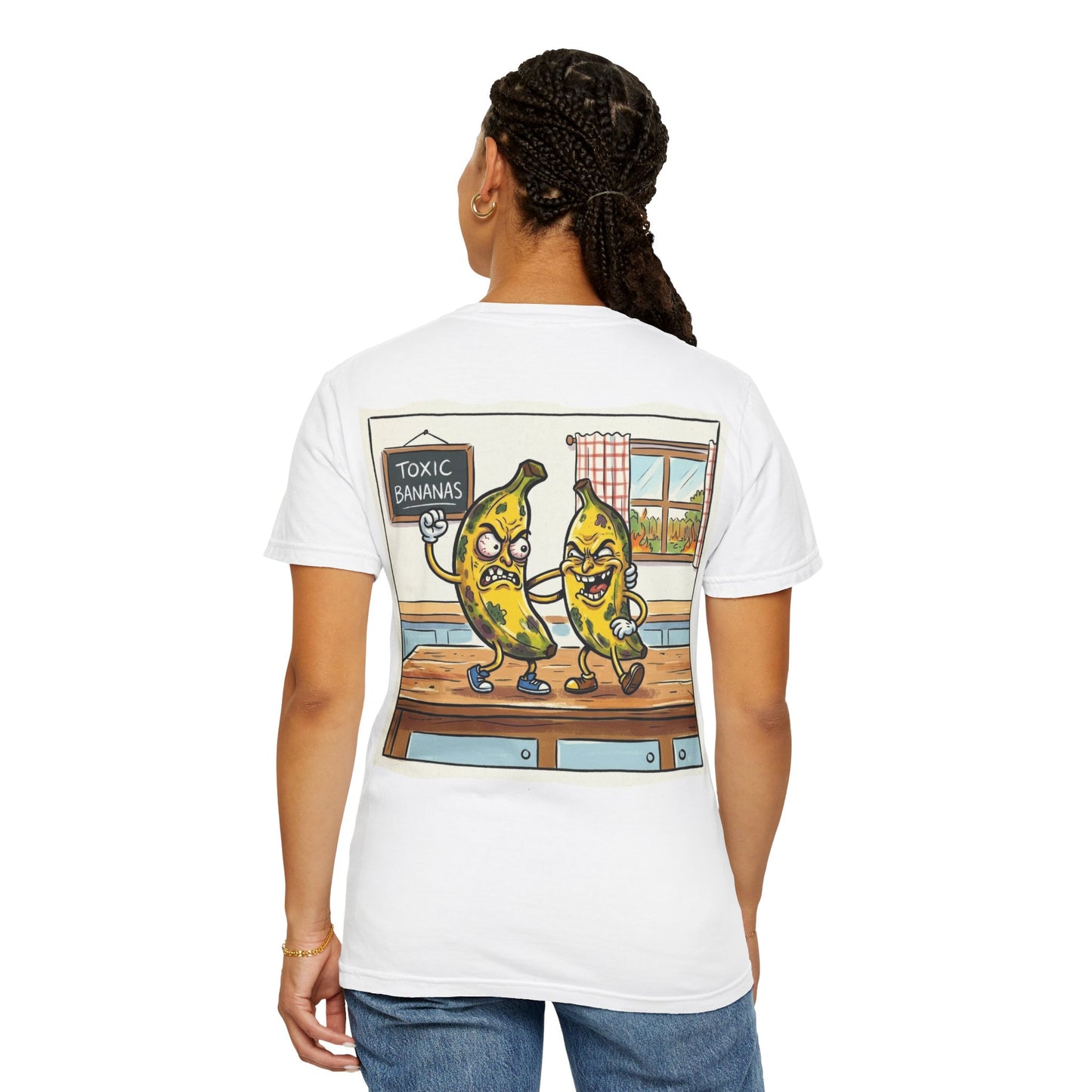 T-Shirt — "Toxic Bananas" Funny Graphic Tee (Retro Cartoon Bananas)