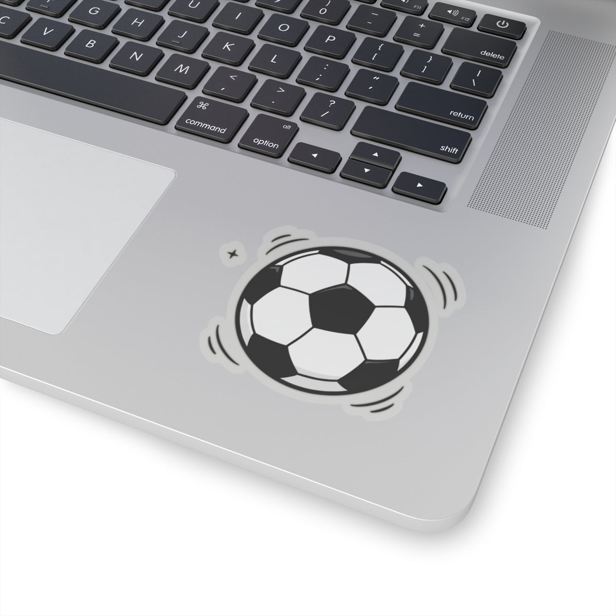 Soccer Ball Kiss-Cut Sticker — Mini Sports Decal for Laptops, Water Bottles & Gear
