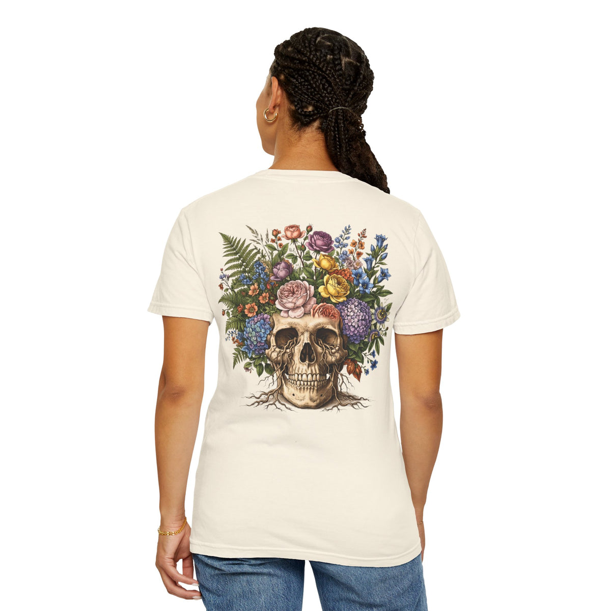 Vintage Botanical tattoo style Graphic Tee