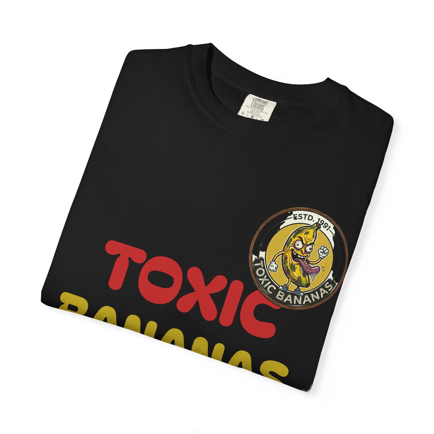 T-Shirt — "Toxic Bananas" Funny Graphic Tee (Retro Cartoon Bananas)