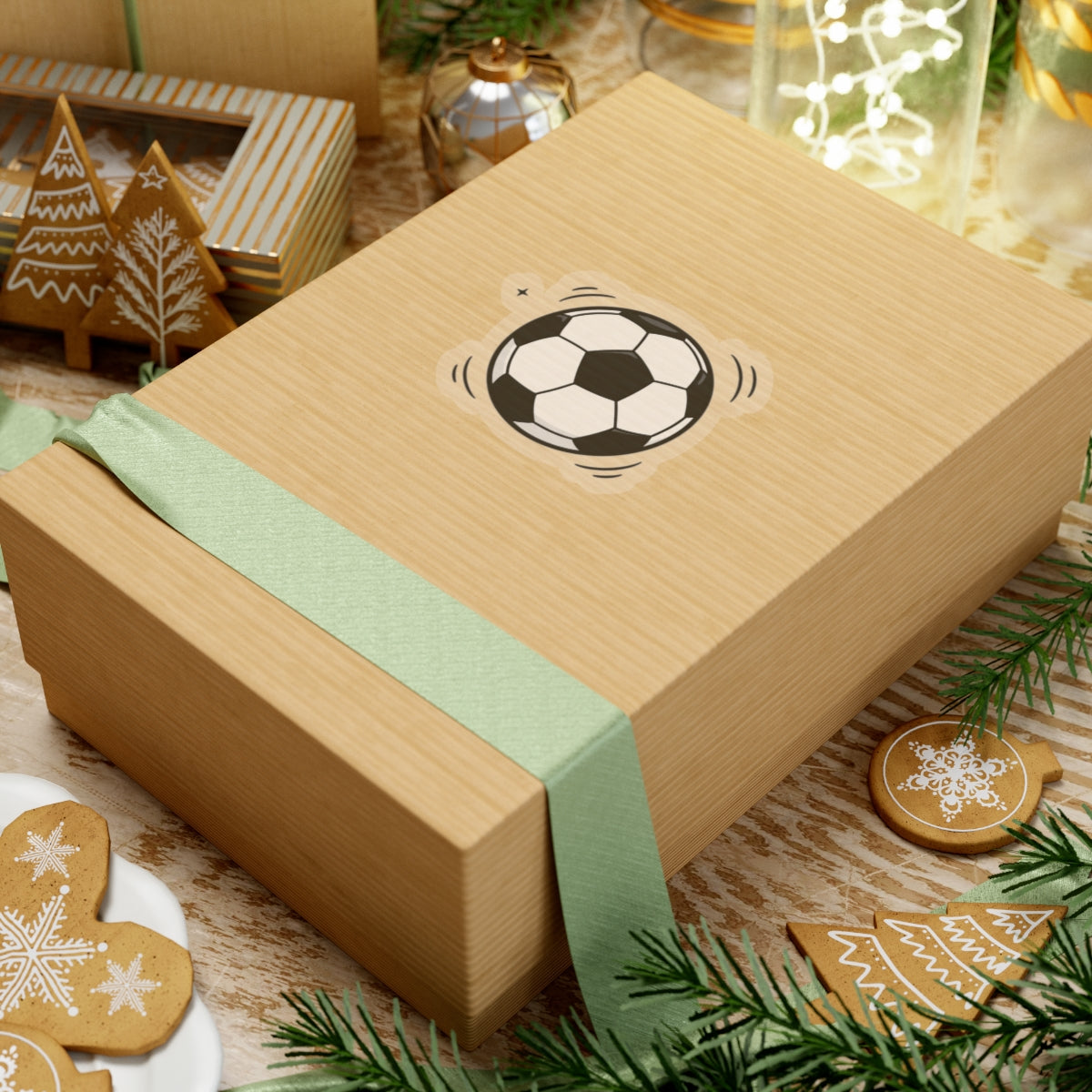 Soccer Ball Kiss-Cut Sticker — Mini Sports Decal for Laptops, Water Bottles & Gear