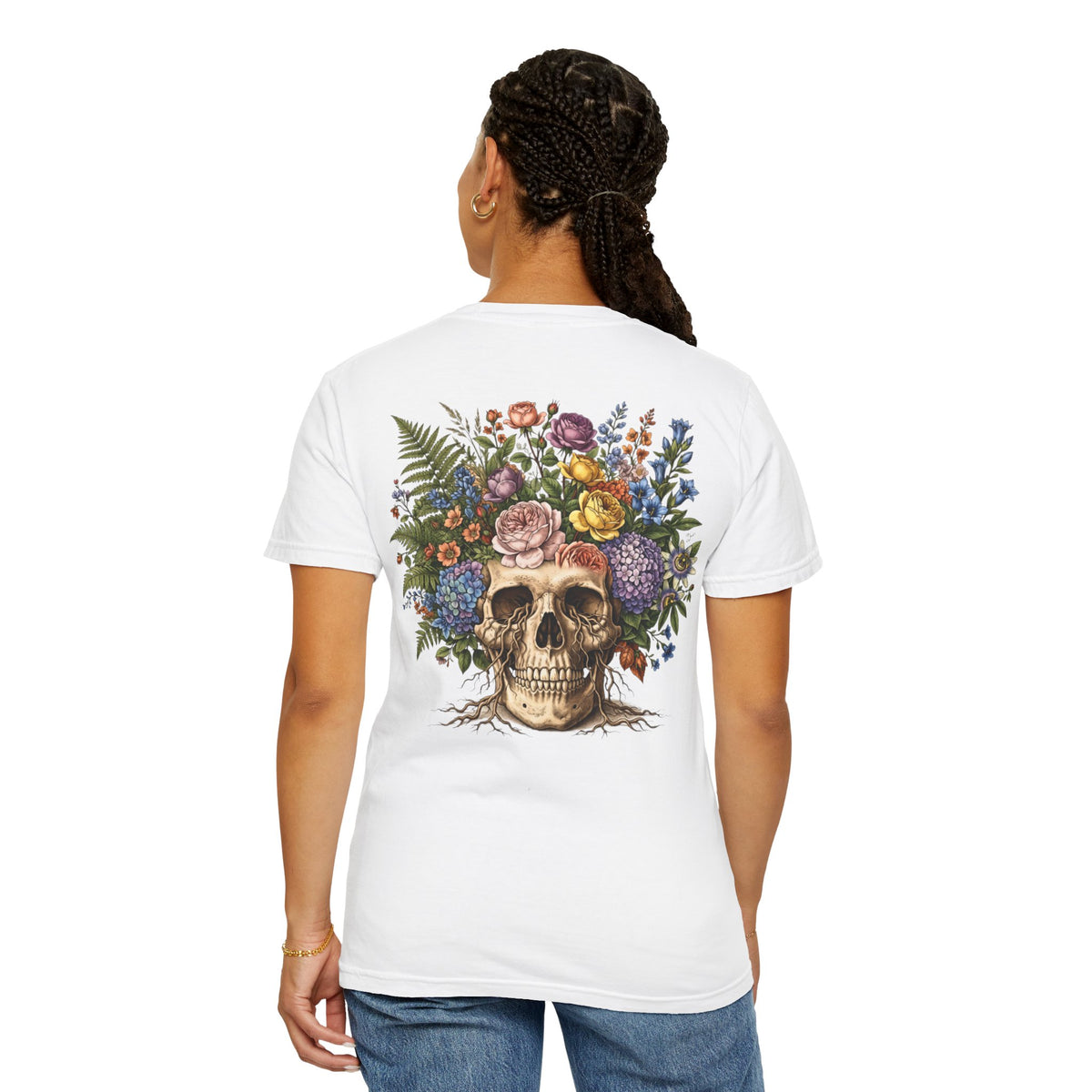 Vintage Botanical tattoo style Graphic Tee