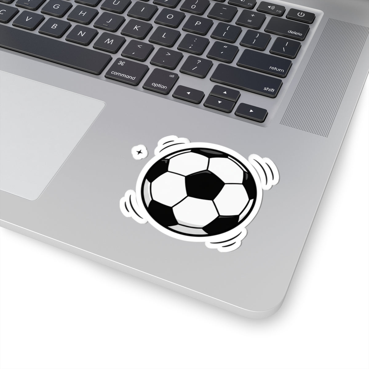 Soccer Ball Kiss-Cut Sticker — Mini Sports Decal for Laptops, Water Bottles & Gear