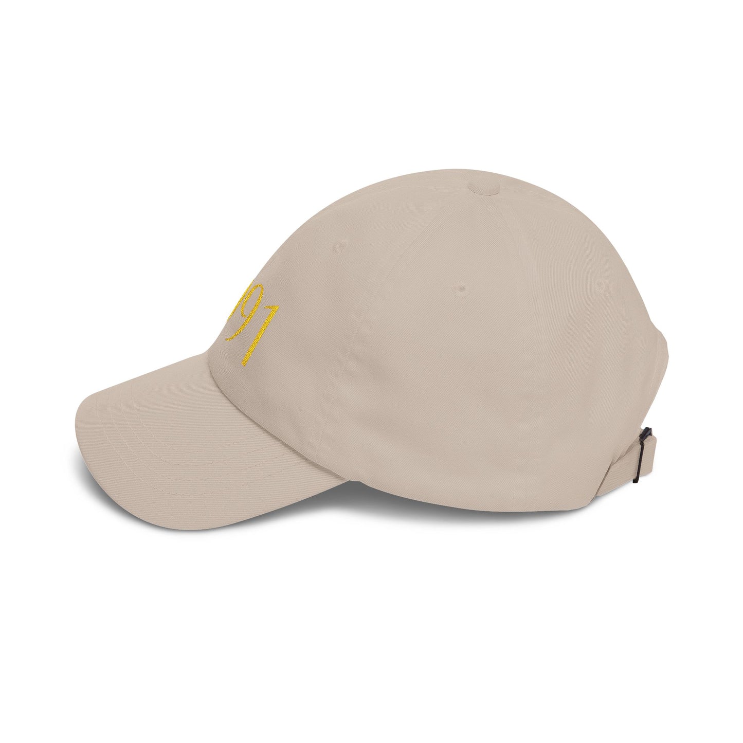 Personnalized Birth year Cap for gift  — Embroidered Gold Birthday cap