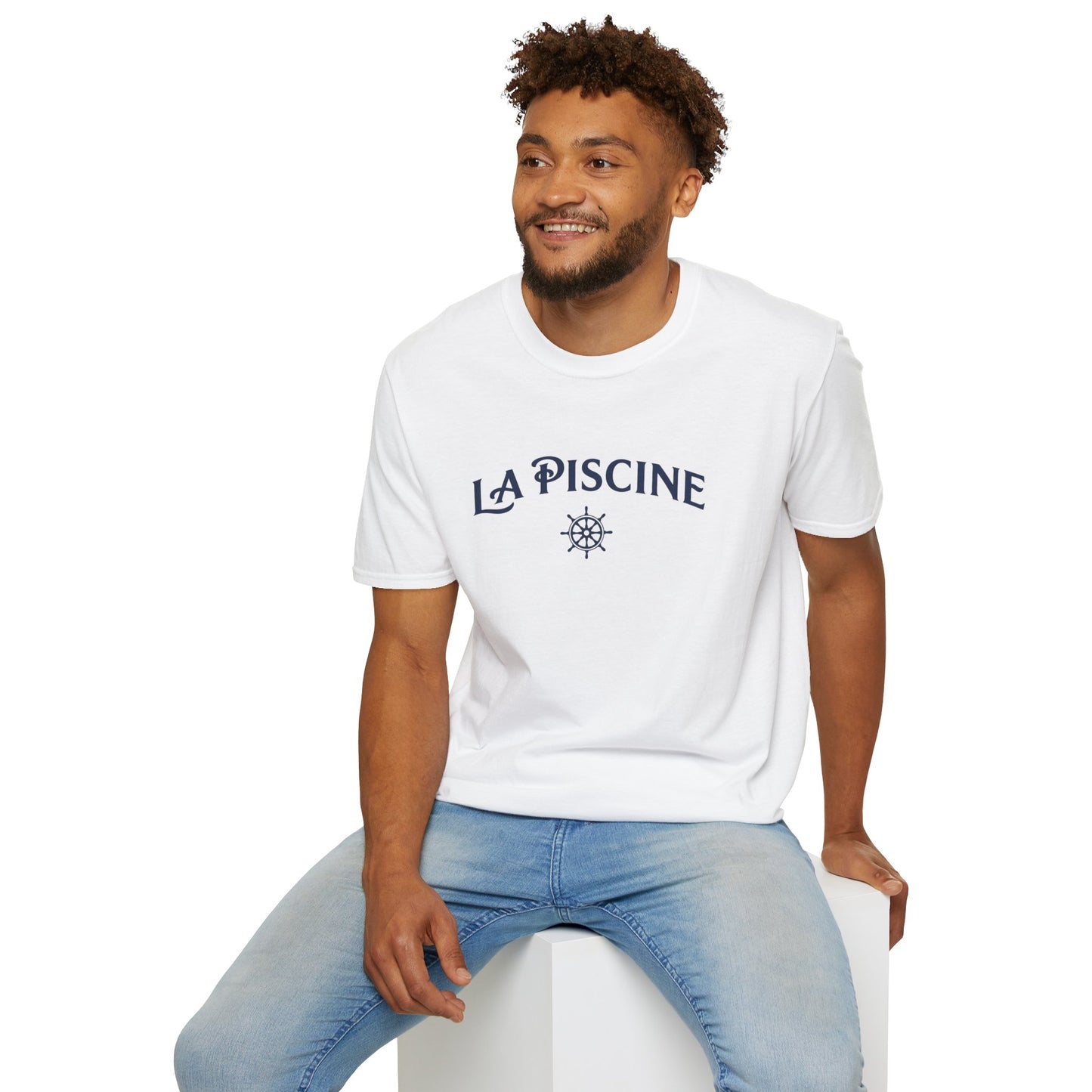 La Piscine Nautical T-Shirt — Coastal French Pool Tee