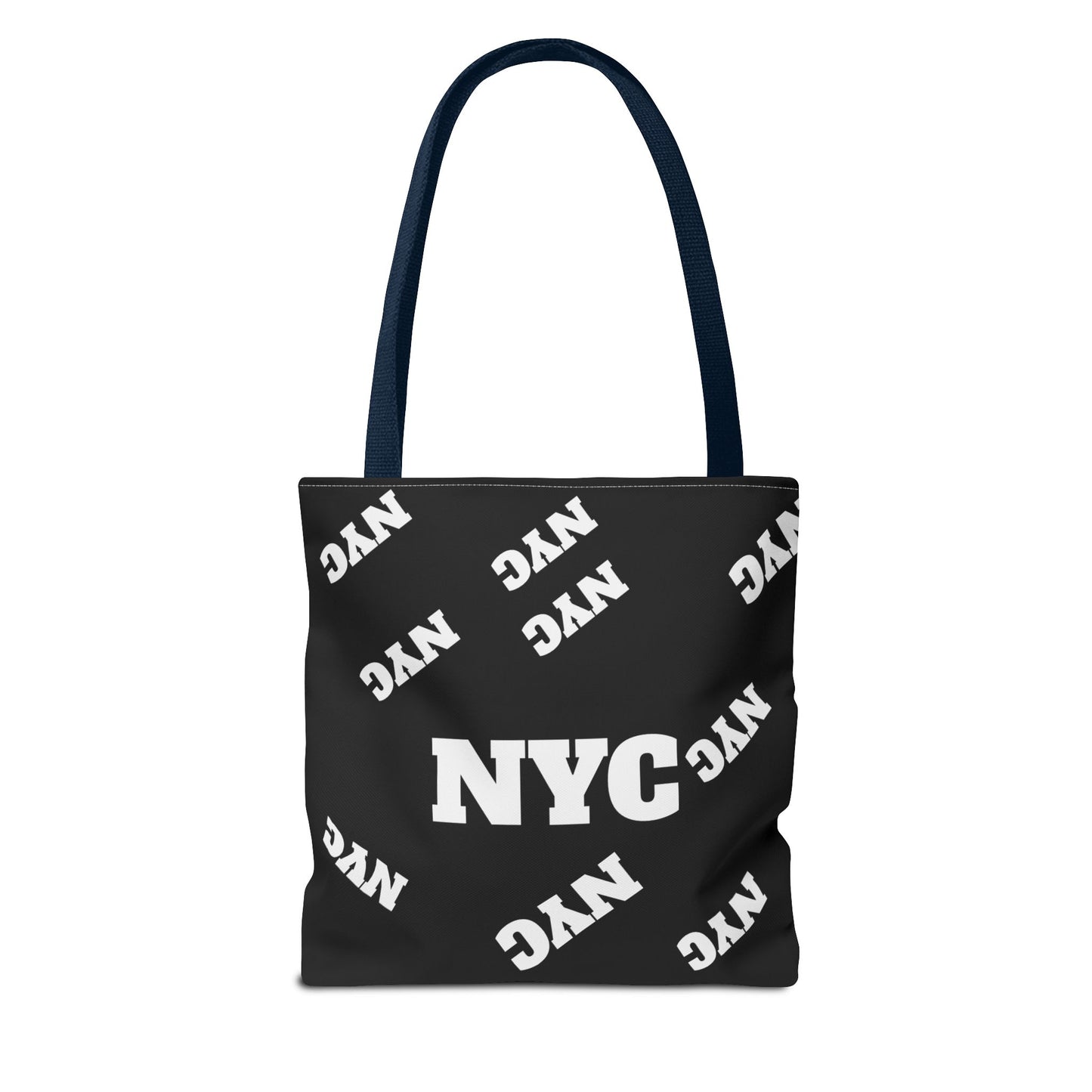NYC Repeat Logo Tote Bag — Black City Graphic Tote