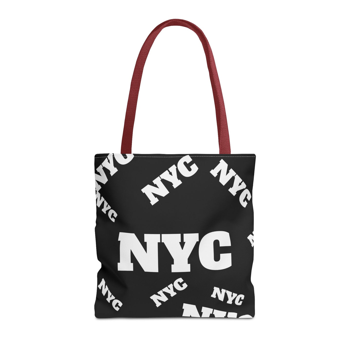 NYC Repeat Logo Tote Bag — Black City Graphic Tote