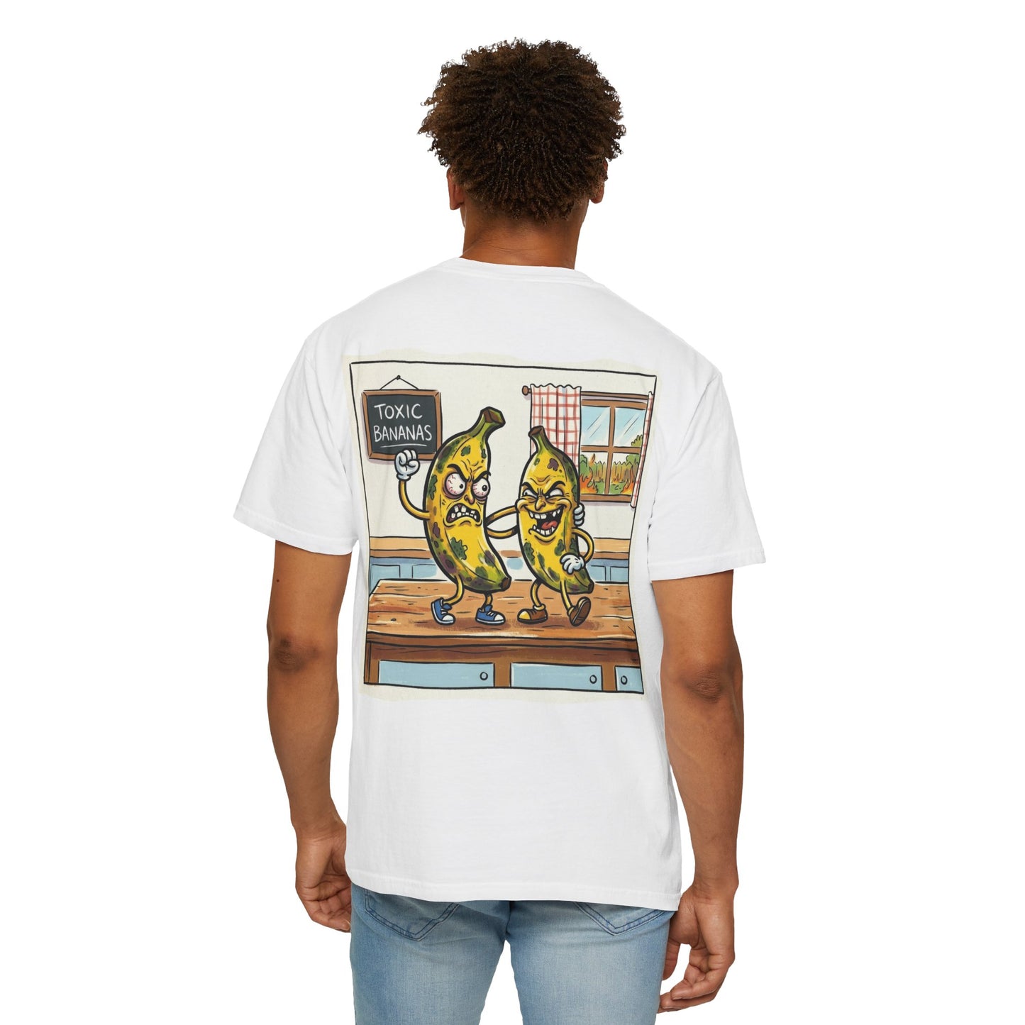 T-Shirt — "Toxic Bananas" Funny Graphic Tee (Retro Cartoon Bananas)